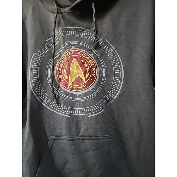 STAR TREK STARFLEET ACADEMY Pullover Hooded Sweatshirt Hoodie Small A130 New - Picture 1 of 6